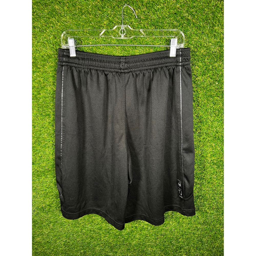 AND1 Mens Basketball Shorts Black Mesh Athletic Gym XL Side Piping Pockets‎
